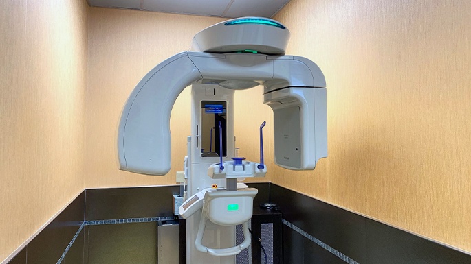 3 D C T cone beam x-ray scanner